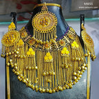 pashtun singer handmade jewelry set with long chain necklace