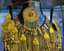 kuchi afghan jewelry set in golden color