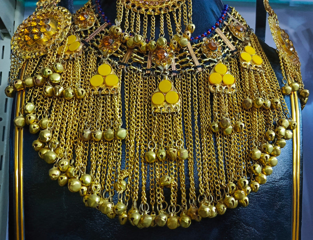 afghan gypsy women formal jewelry set choker
