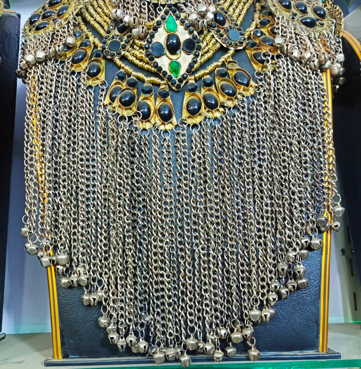 kuchi afghan jewelry set in golden color