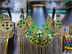 pashtun singer long chains necklace set