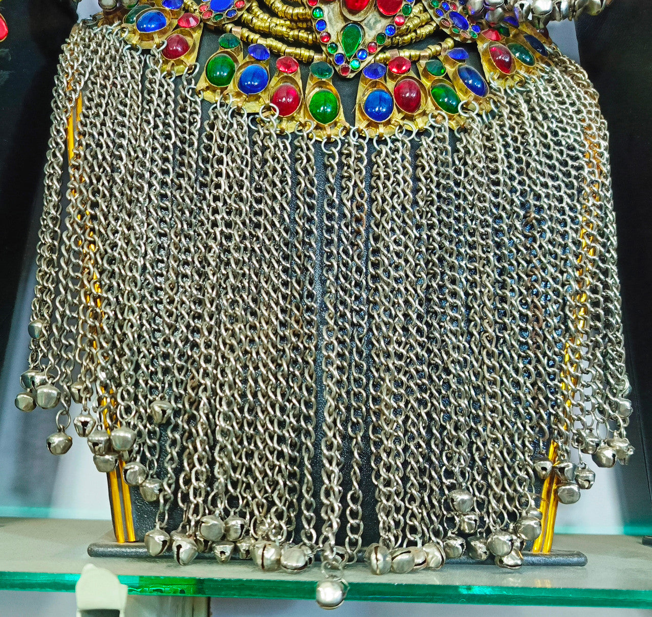 handmade long chain necklace from afghanistan