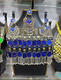 Afghan Tribal Style Handmade Jewelry Set In Blue Stones