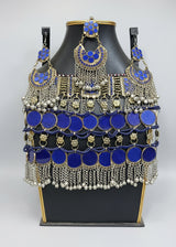 Afghan Tribal Style Handmade Jewelry Set In Blue Stones