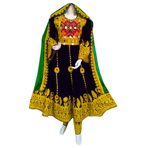 afghan charma dozi work dress