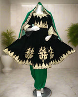 Afghan Arosi Embroidered Bridal Dress