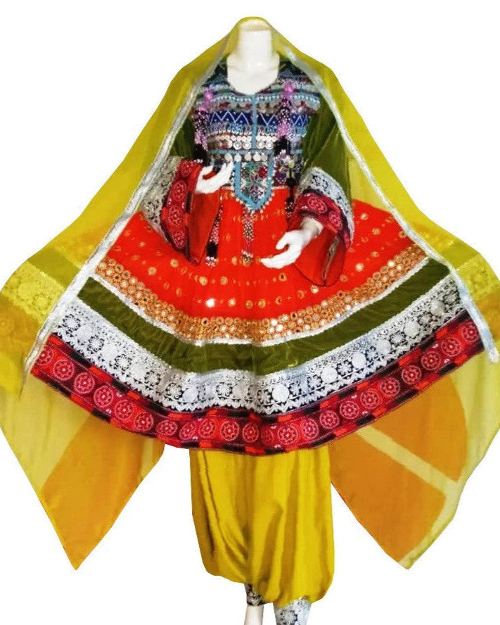 Red Afghan Dress