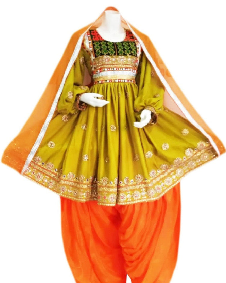 Elegant Afghan Bridal Dress
