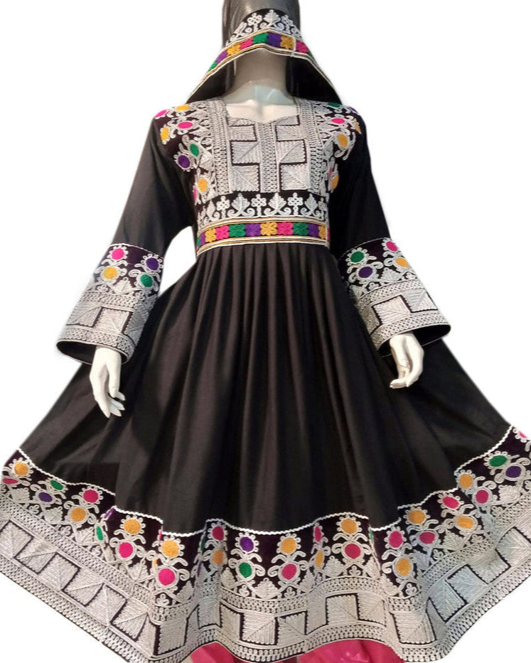 Afghan Charma Dozi Work Dress