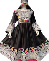 Afghan Charma Dozi Work Dress