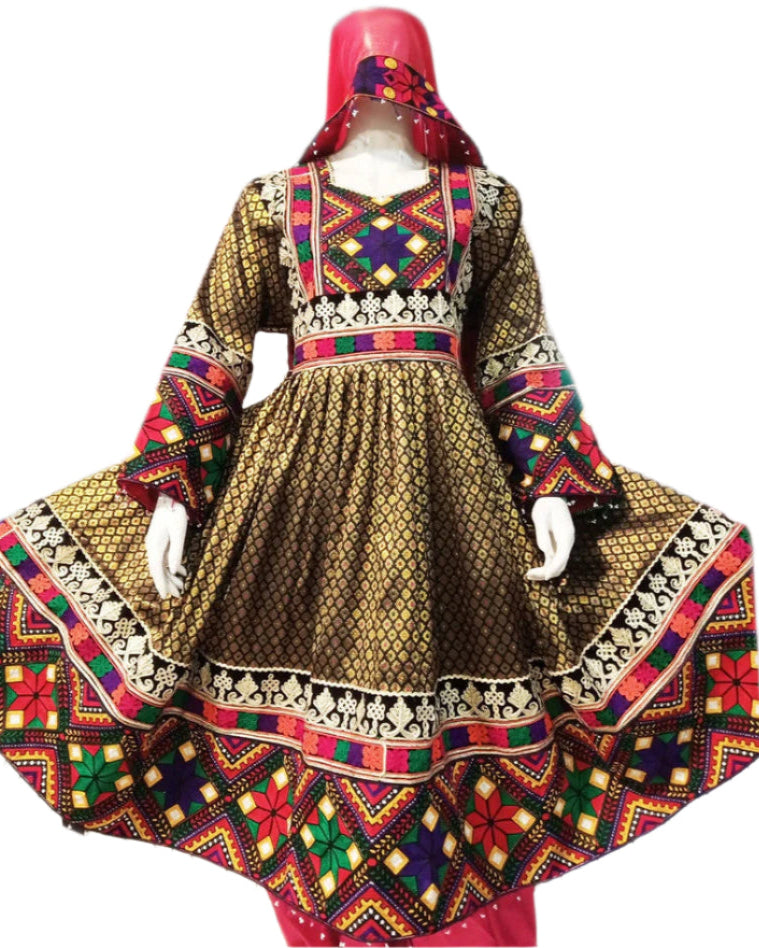 Afghan Hand Embroidered Dress