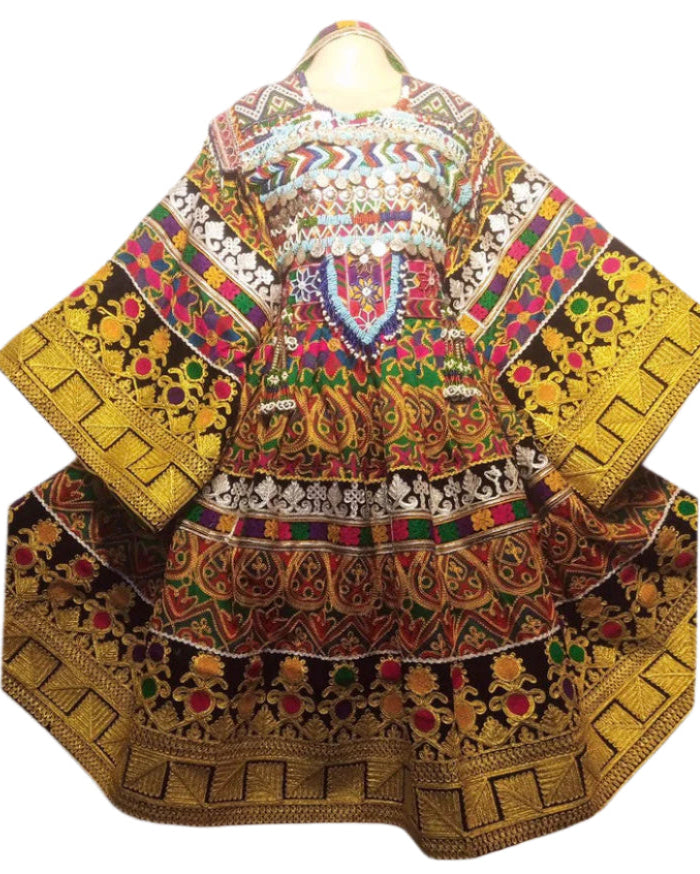 Afghan Hand Embroidered Bridal Dress