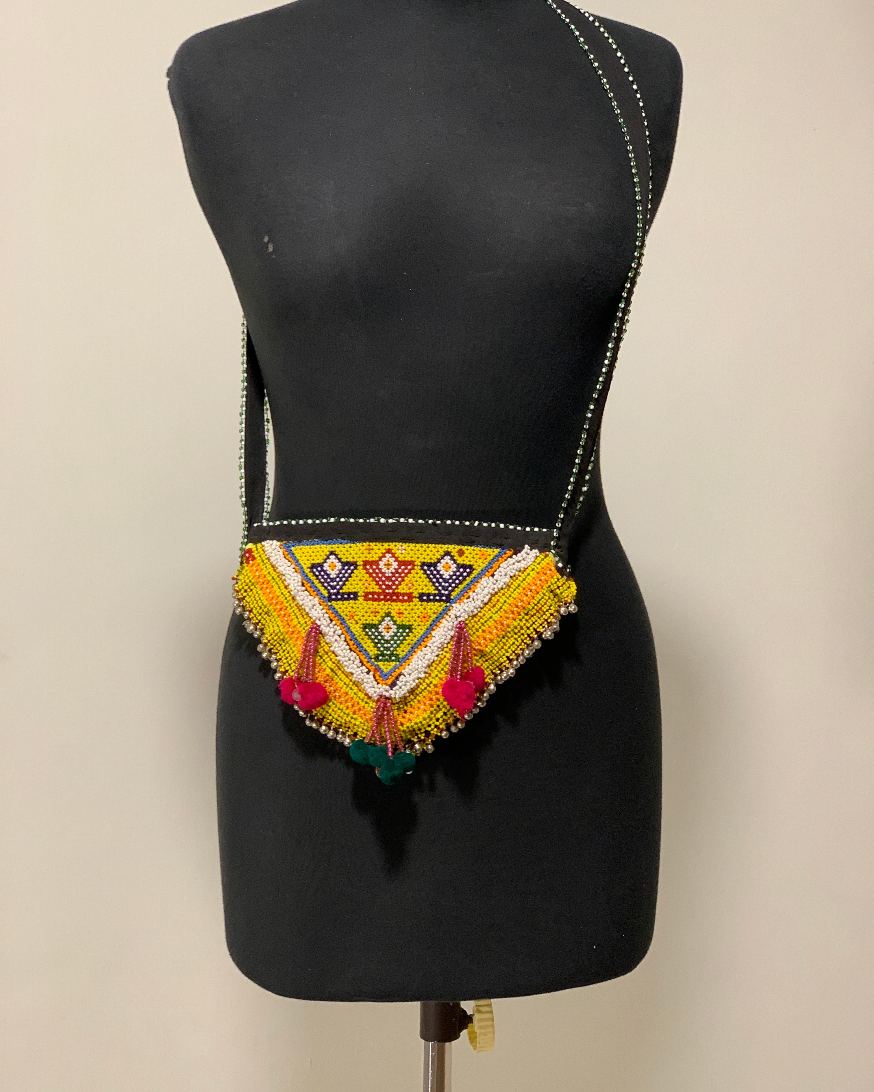 Tribal Beaded Hip Bag