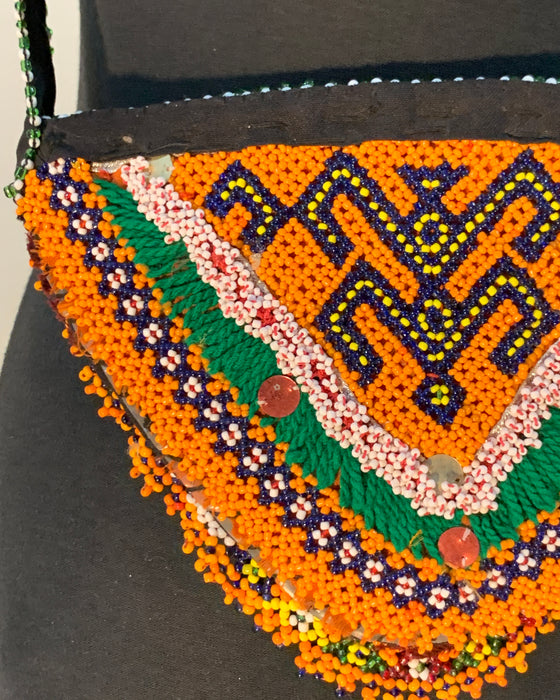Tribal Beaded Travel Pouch