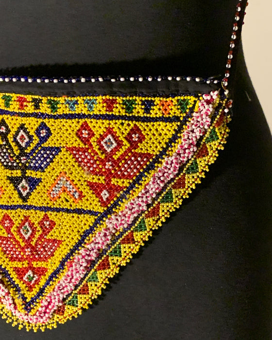 Afghan Tassel Beaded Pouch