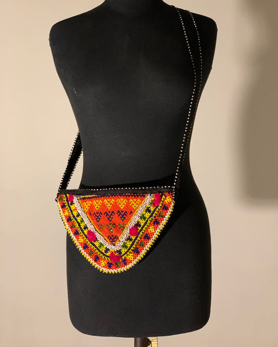Tribal Pattern Beaded Purse