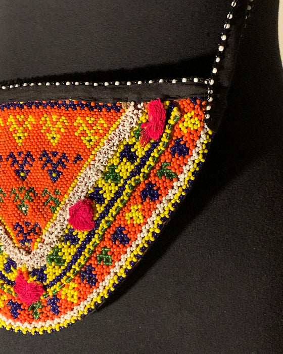 Tribal Pattern Beaded Purse