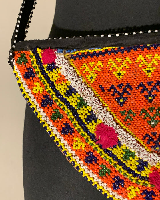 Tribal Pattern Beaded Purse