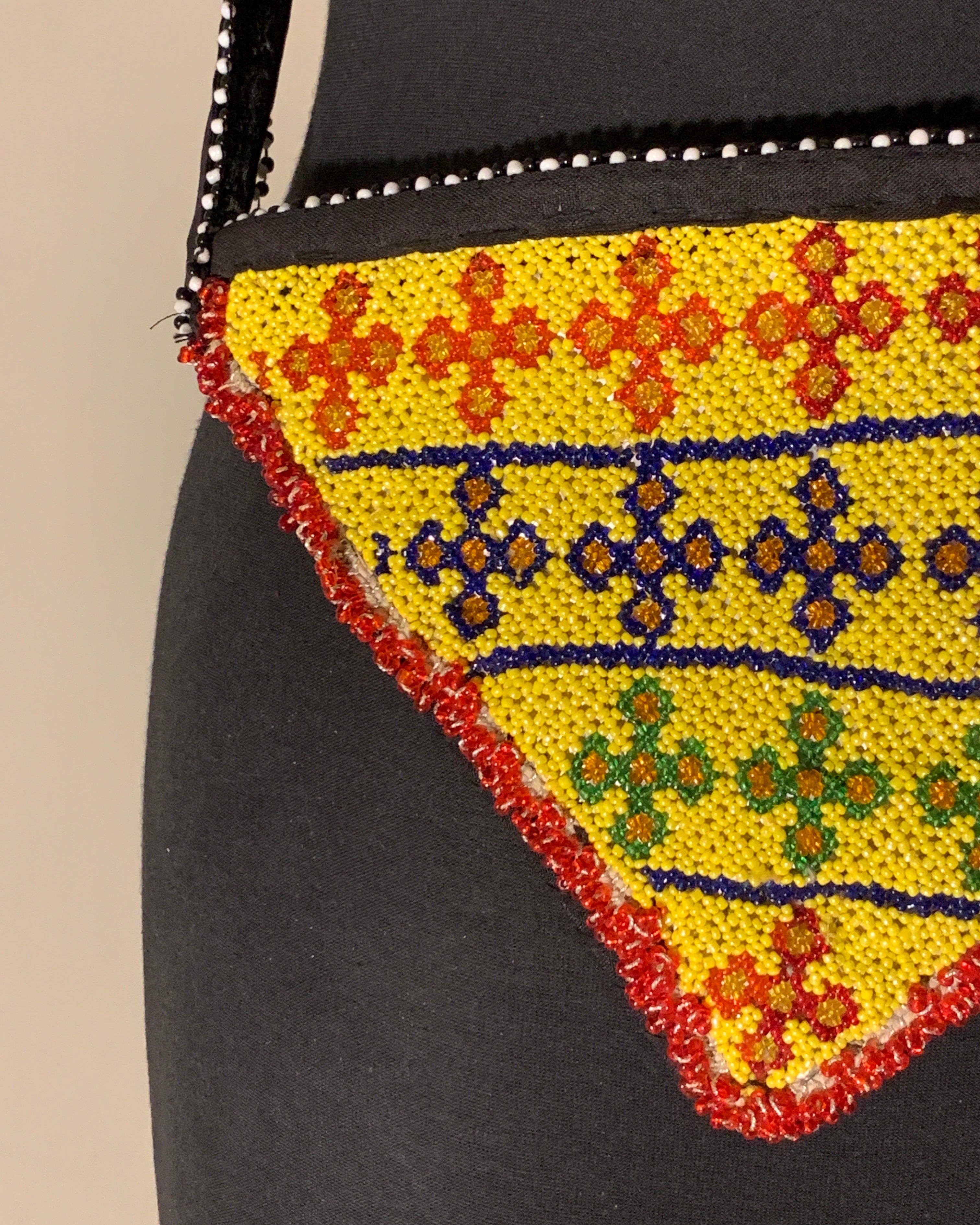Ethnic Colorful Beaded Purse