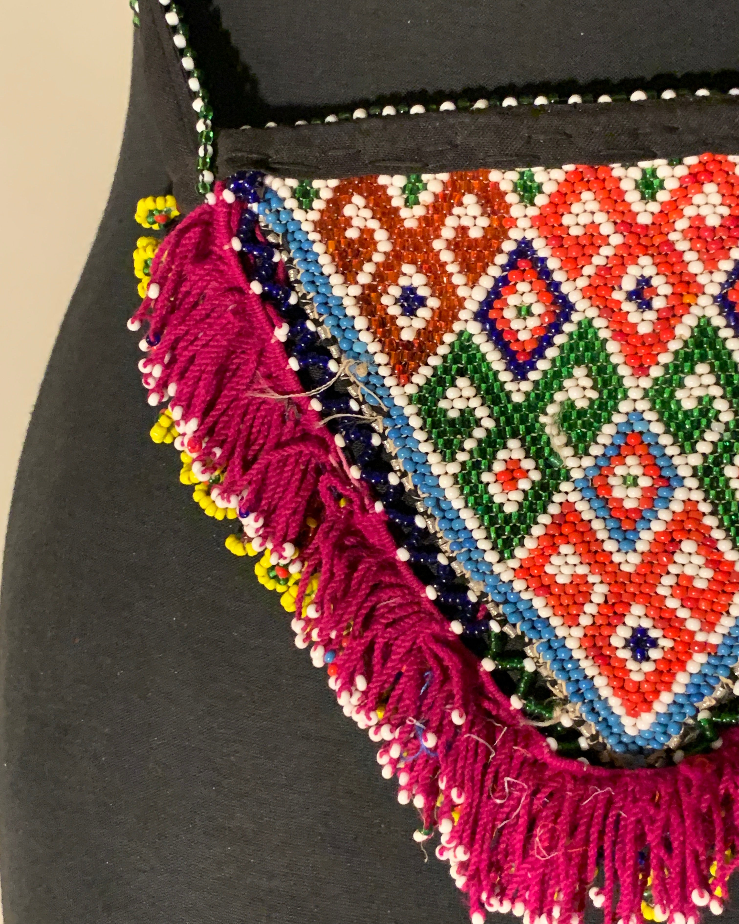 Afghan Patterned Bead Purse