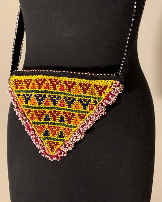 Pashtun Folk Beaded Satchel