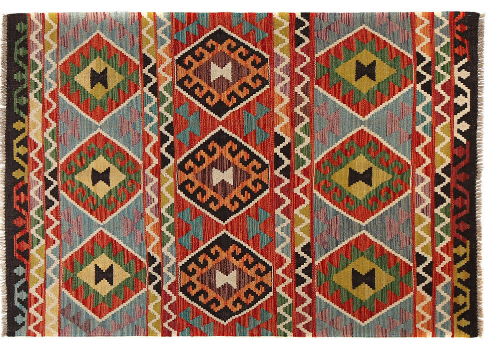 Afghan Kilim decor, vintage style rug, artisan-made Afghan rug, rustic Afghan