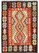 Traditional Afghan Chobi Kilm Kilim's Artisan m Wool Area Rug By Afghan Women 151 x 105 Cm