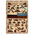 Cultural Russia & Ukraine War Art Rug 4.9x3.3 ft