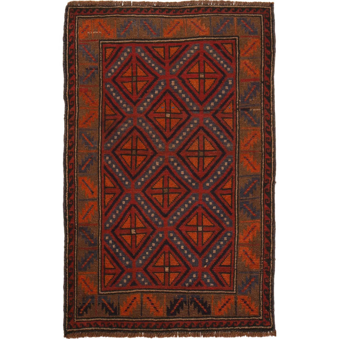  Afghan handmade wool rug, Afghan women artisans rug, vintage Afghan Baloch rug, 