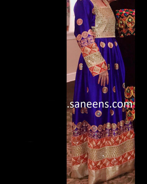 New afghan mirror work dress