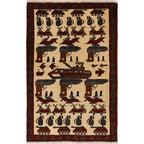 Historical Battle Weapons Scene Carpet 4x2.6 ft
