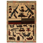 Russia & Ukraine War Cultural Carpet 3.7x2.6 ft
