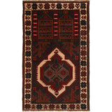 Traditional Afghan Prayer Mat Piece 4.6x2.7 ft