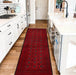 Luxurious Afghan Bokhara, Hand Knotted Wool Runner Rug, 
