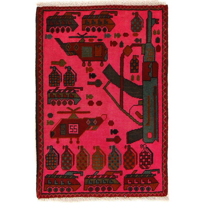 Hand knotted, Afghan rugs, Woolen war rug,  Afghanistan, Pashtun tribe