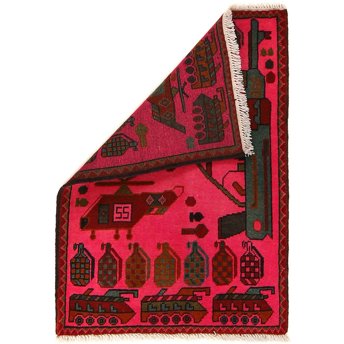 Hand knotted, Pashtun tribe, Afghan rugs, Woolen war rug,  Afghanistan