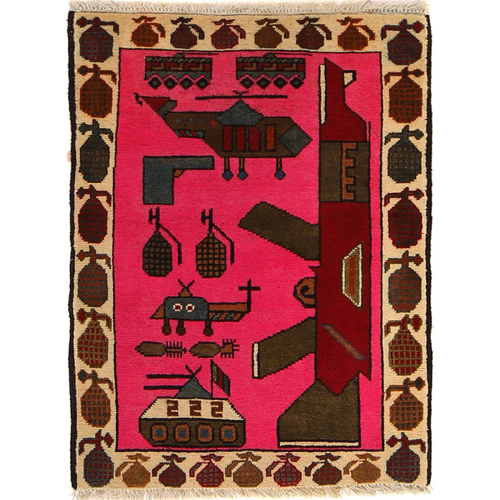 Hand knotted, Afghan rugs, Woolen war rug,  Afghanistan, Pashtun tribe