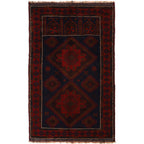 Handwoven Nomadic Afghan Prayer Mat 4.6x3 ft