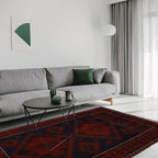 Handwoven Nomadic Afghan Prayer Mat 4.6x3 ft