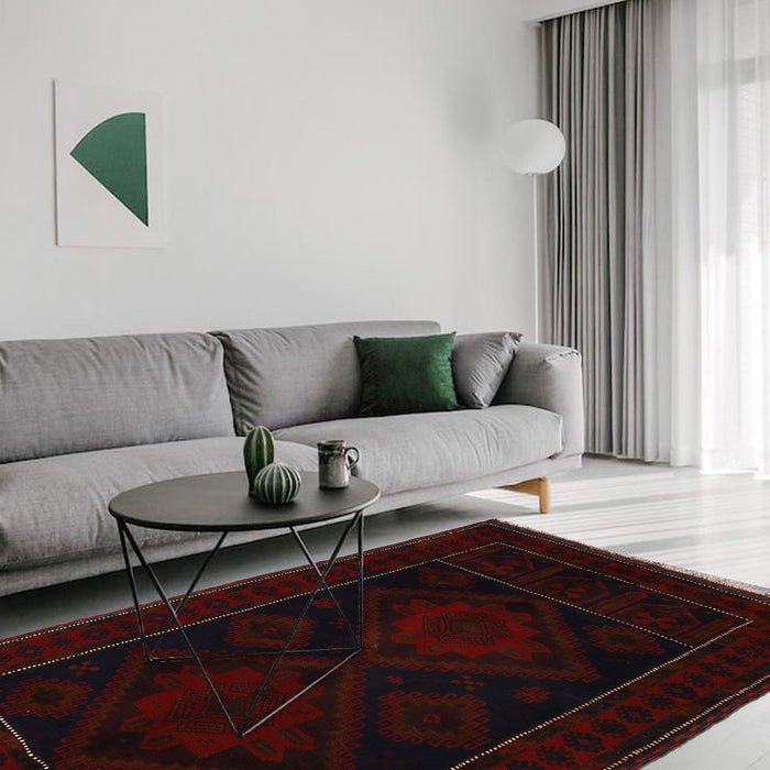 Handwoven Nomadic Afghan Prayer Mat 4.6x3 ft