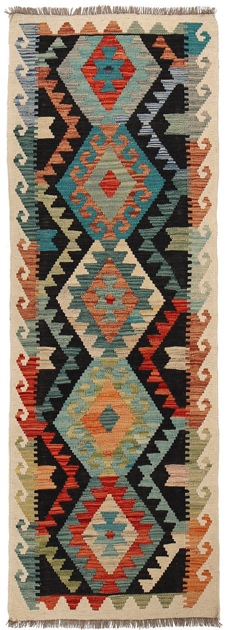 entryway runner rug, classic tribal rug, authentic afghan rug, long wool runner rug, bohemian style rug, 