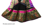 tribal ethnic saneens dress in black color