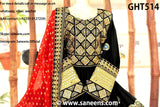 Afghani Bridal Dress In Black Golden And  Red Color Afghan Clothes