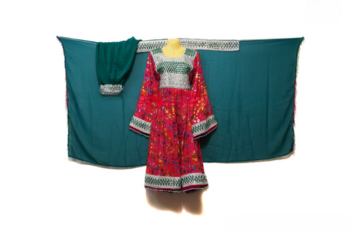 Pashtun Bride Mirrors Work Dress