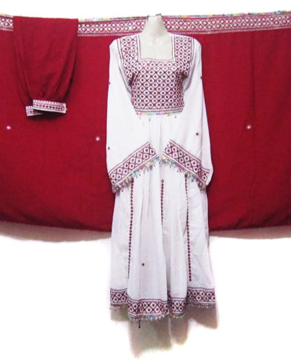 Afghan Tribal Mirror Work Costume