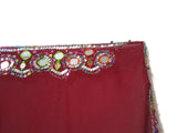 Tribal Mirror Work Red Dress