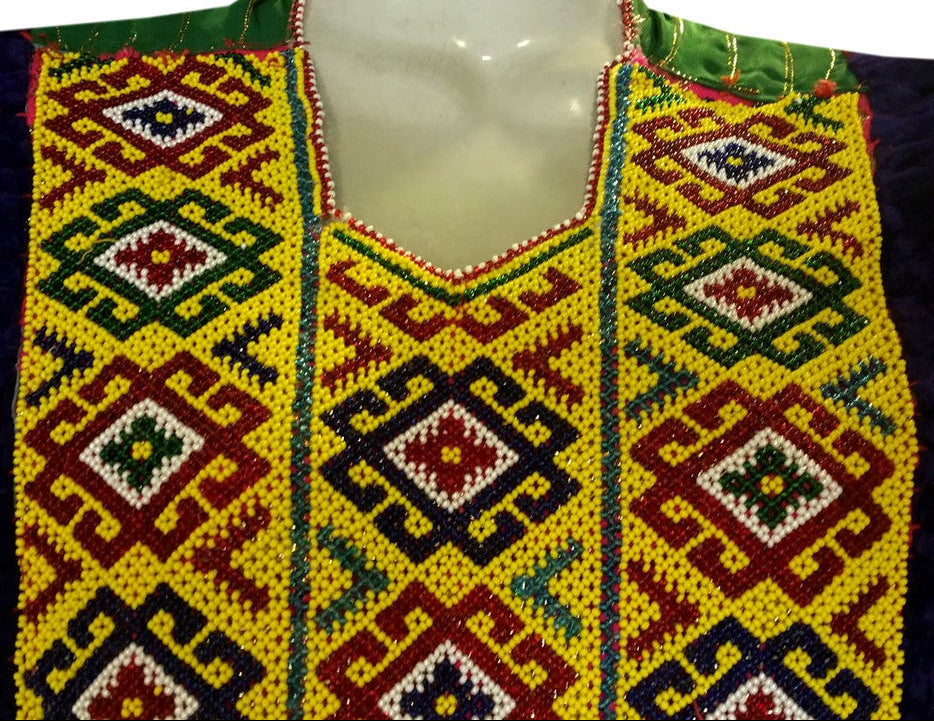 kuchi beads work vintage costume