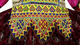 Afghan Ethnic Dress with Beads & Charma Kari