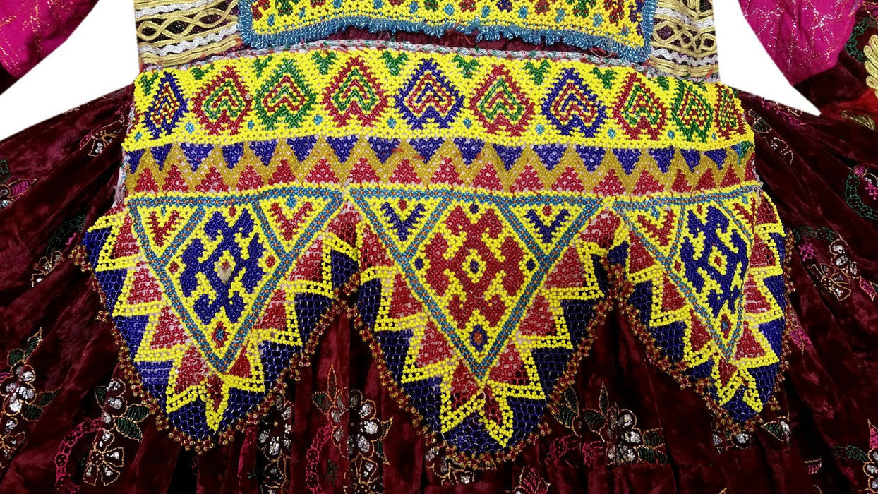 ethnic nomad beads work clothes