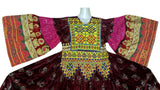 Afghan Ethnic Dress with Beads & Charma Kari